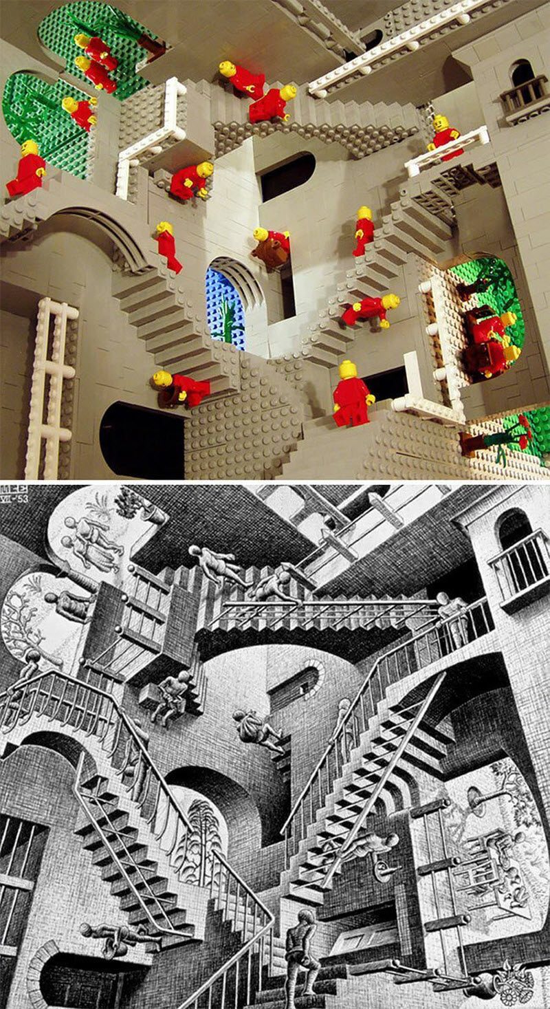 Шедевры искусства, собраннные из LEGO (38 фото)