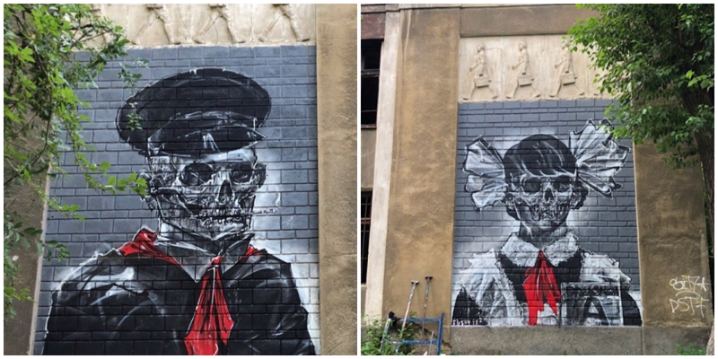 Жители Екатеринбурга уничтожают работы представителей уличного искусства (35 фото)