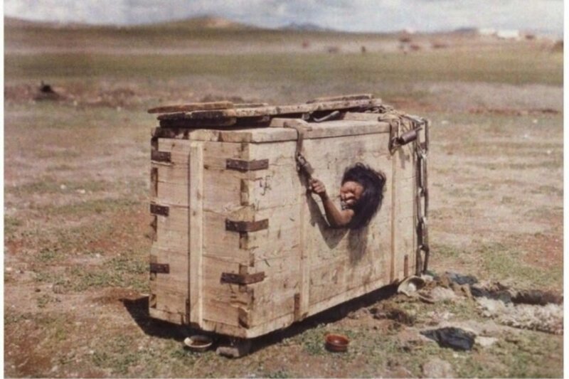 Сундук для неверной: как монголы наказывали женщин за измены (8 фото)
