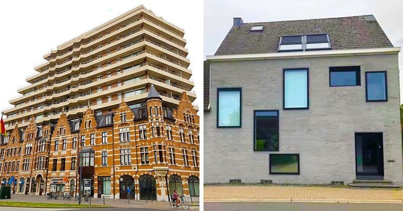 Бельгиец создал Инстаграм, в котором показывает, что самые нелепые дома построены в его стране (29 фото)