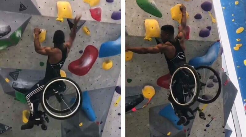 Спортсмен в инвалидной коляске продемонстрировал свою удивительную силу (5 фото)
