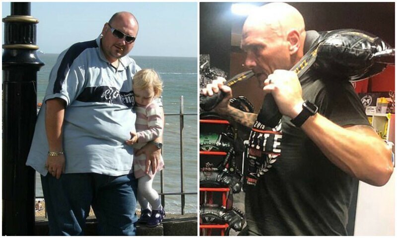 Мужчина сбросил 127 кг ради дочери, и превратился в другого человека (13 фото)