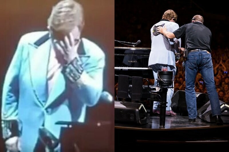 Элтон Джон потерял на сцене голос, прервал концерт и ушел (2 фото + 1 видео)