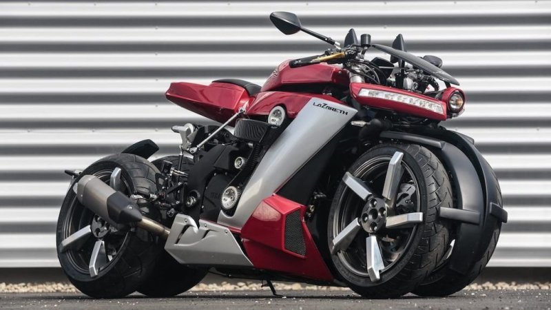 Lazareth LM 410 - сумасшедший четырехколесный мотоцикл с двигателем от Yamaha R1 (10 фото + 1 видео)