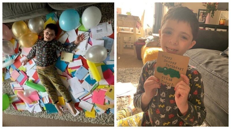 Мальчик с глухотой и аутизмом получил в свой день рождения 700 открыток от незнакомцев (5 фото)