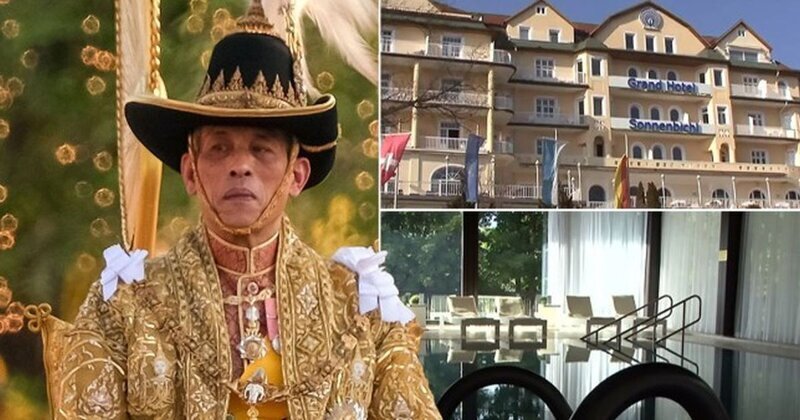 Король Таиланда самоизолировался в немецком спа-отеле с гаремом из 20 наложниц (4 фото)