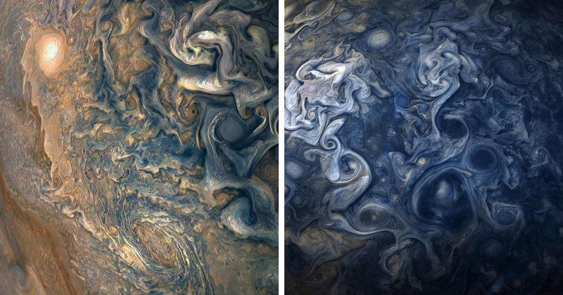НАСА показало уникальные списки Юпитера (31 фото)