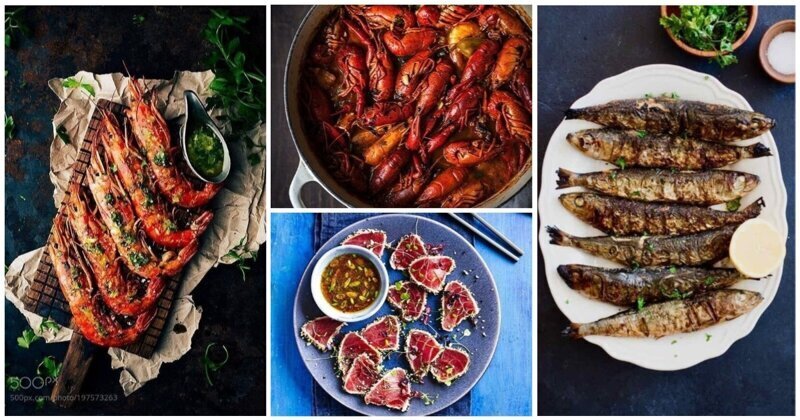 Шеф-повар в ударе: 60 блюд с рыбой и морепродуктами которые выглядят как картины в музее (61 фото)