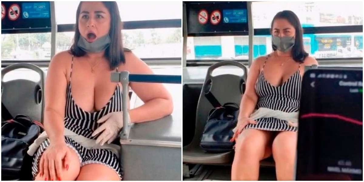 Порноактрису разыскивает полиция из-за порно в общественном месте без маски (3 фото)