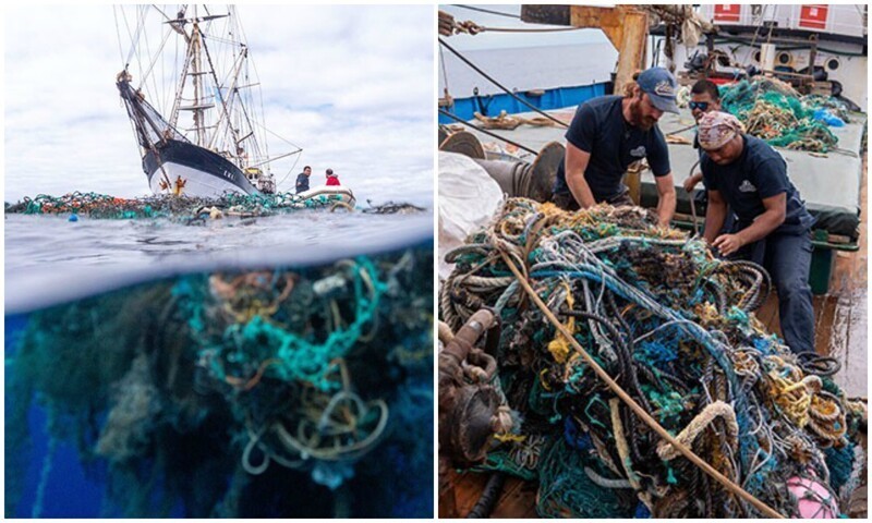 Экспедиторы выловили из океана рекордное количество мусора (16 фото)