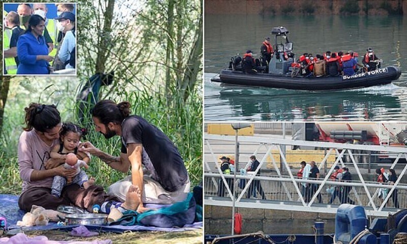 Мигранты штурмуют Британию (14 фото)