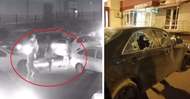 Дорожный конфликт в Воронеже обернулся резней водителей и расстрелом машины (7 фото + 2 видео)