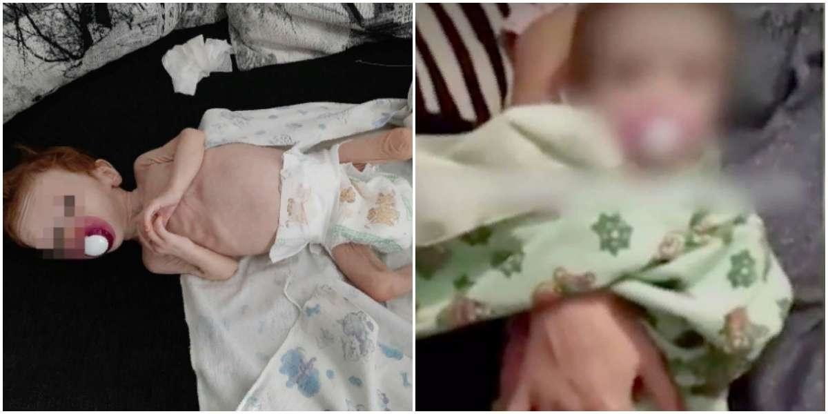 Подруги нашли у жительницы Урала исхудавшую малышку, которую мать прятала в шкафу (3 фото + 1 видео)