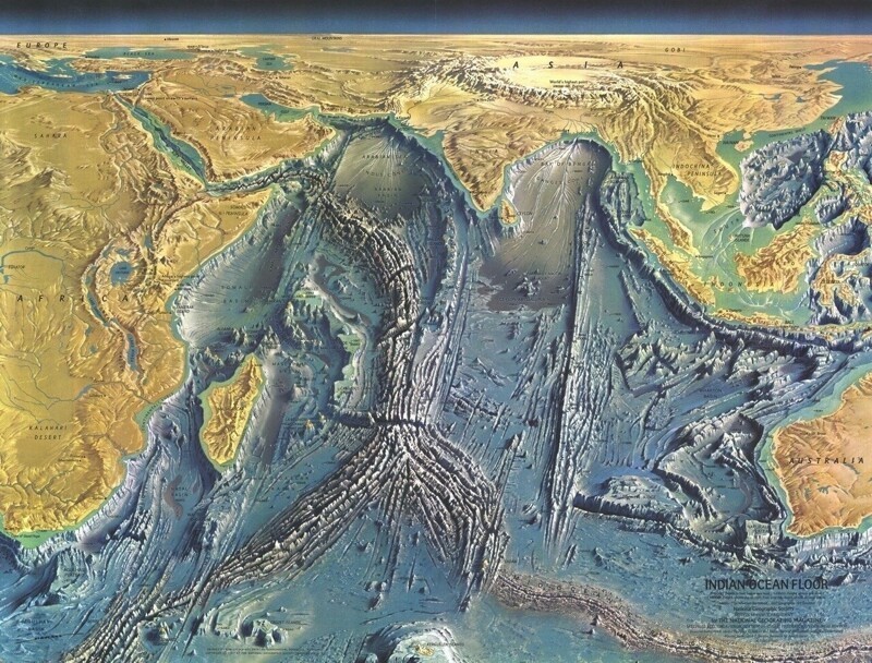 Как выглядит рельеф дна мирового океана (5 фоsто)