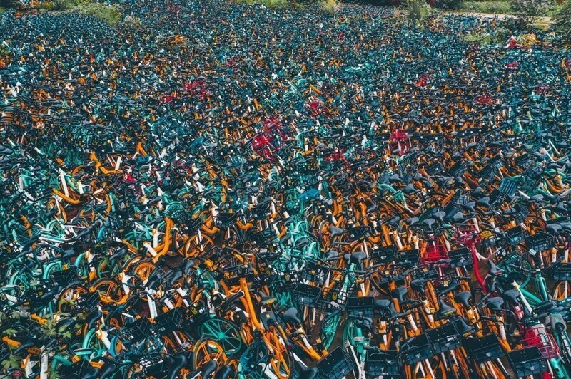 Кладбище для велосипедов (4 фото)