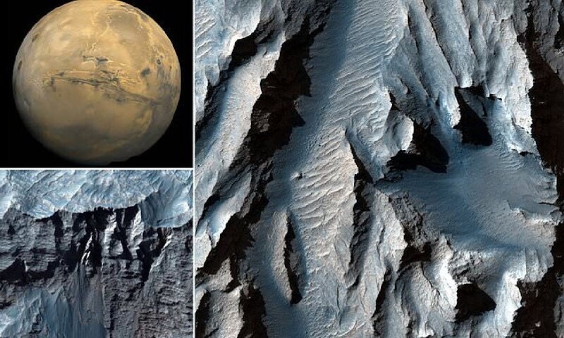 Ученые НАСА показали снимки самого большого каньона Солнечной системы (5 фото)