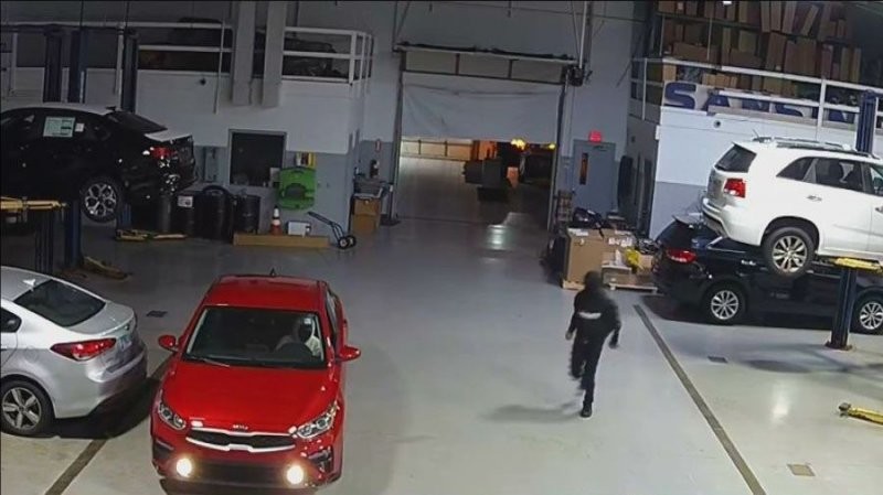 Массовый угон нескольких автомобилей за считанные минуты из дилерского центра в Иллинойсе (3 фото + 1 видео)