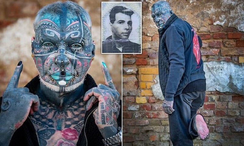 Магнето: самый татуированный пенсионер в Германии (4 фото)