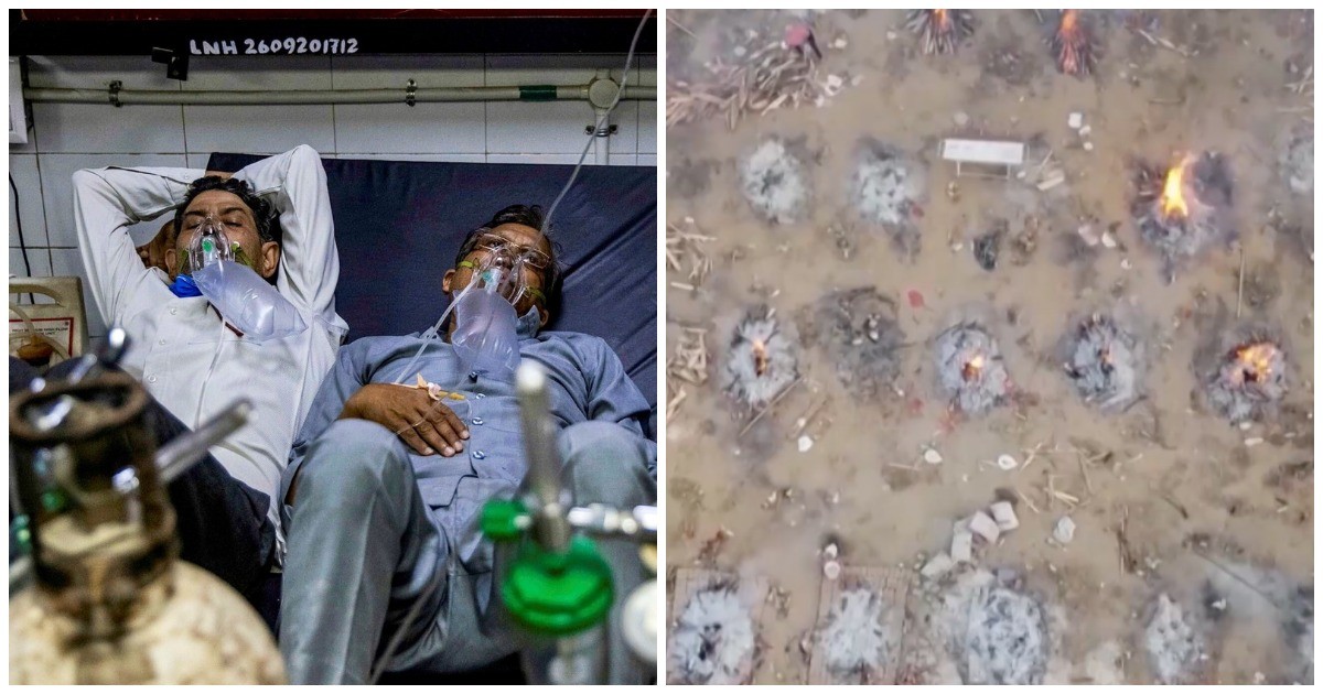 Настоящая катастрофа с ковидом разразилась в Индии (13 фото)