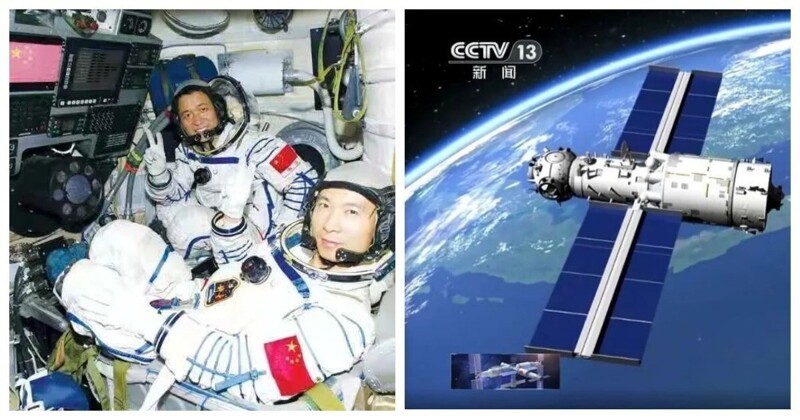 Китайские астронавты впервые за 13 лет вышли в открытый космос (7 фото + 3 видео)