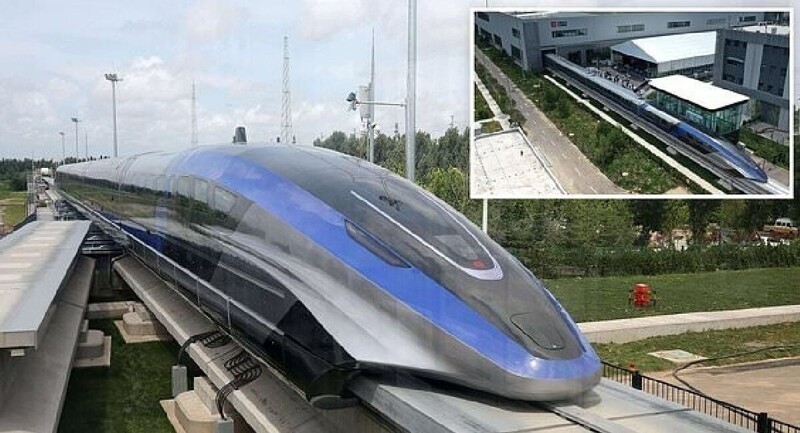 В Китае запустили самый быстрый в мире поезд (6 фото + 1 видео)