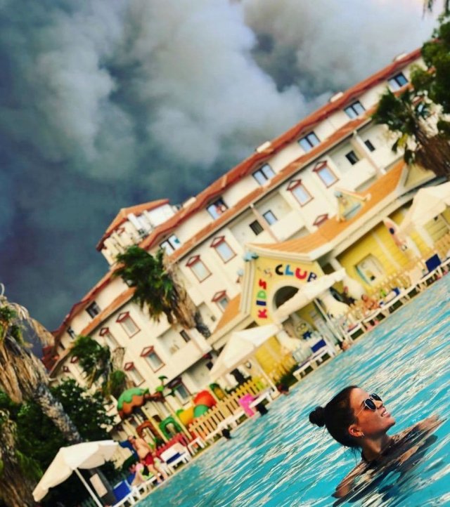 Лесные пожары в Турции угрожают туристическому сезону (2 фото + 5 видео)