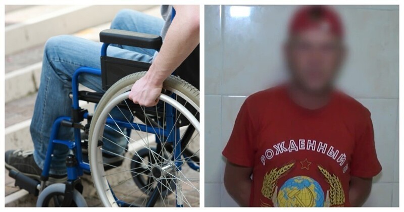В центре Сочи у инвалида украли коляску (3 фото + 1 видео)