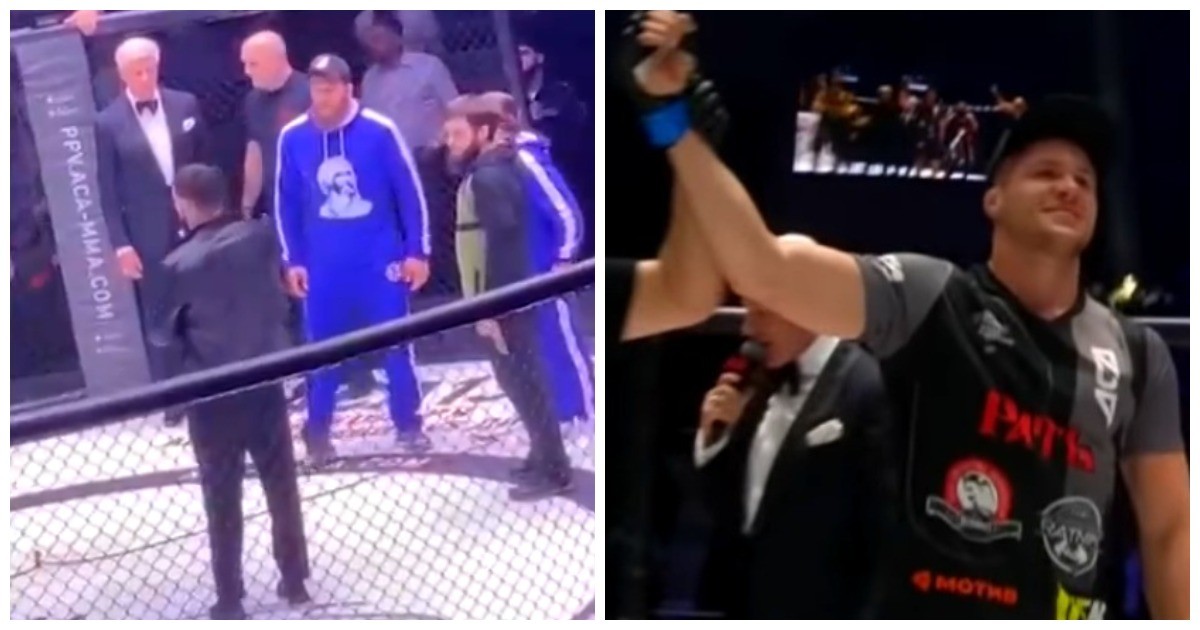 Кадыров заставил извиниться чеченца, бросившего бутылку в русского бойца MMA в Грозном (2 фото + 2 видео)
