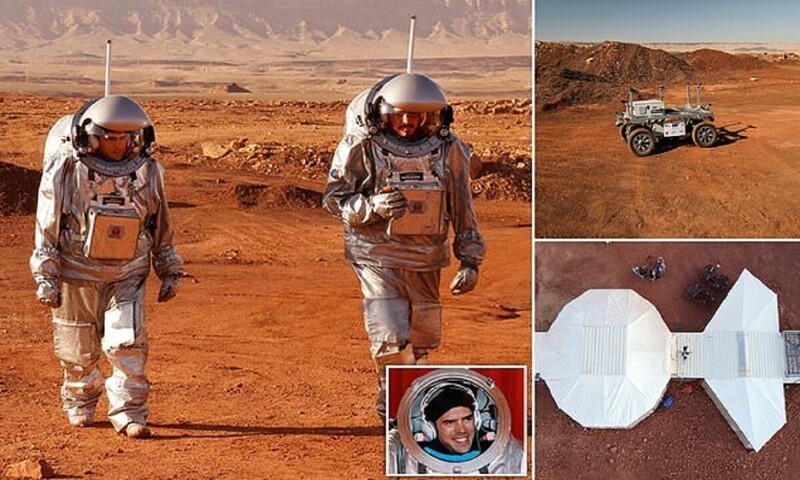 Астронавты в пустыне сымитируют полет на Марс (18 фото + 1 видео)