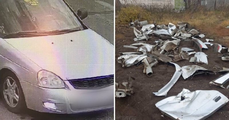 В Челябинской области парень разрезал и закопал свой автомобиль, чтобы избежать ответственности за смертельное ДТП (3 фото + 1 видео)
