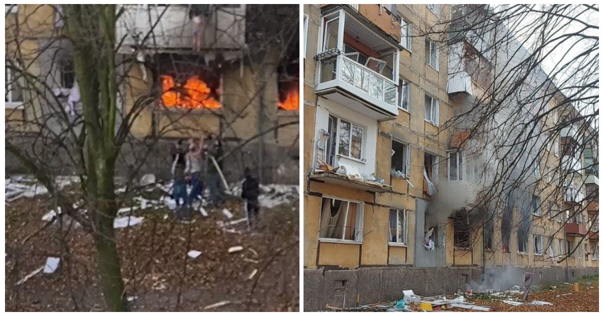 В жилых домах Подмосковья и Калининграда произошел взрыв газа (4 фото + 2 видео)