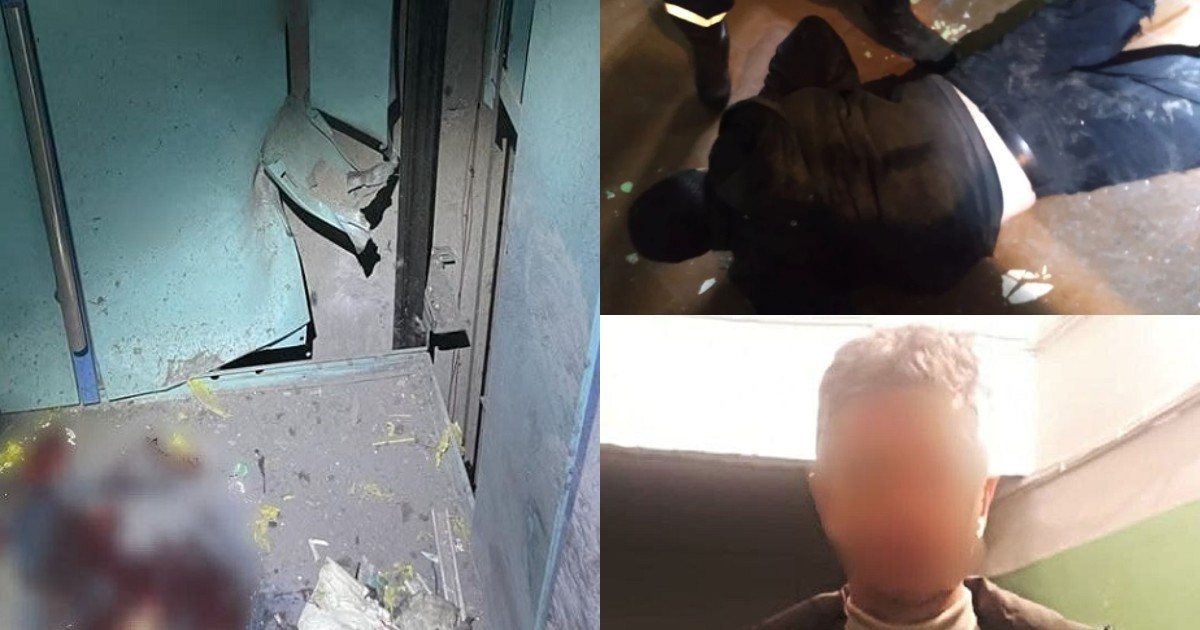 Иркутянин взорвал соседа в лифте, отомстив ему за шумный ремонт (3 фото + 2 видео)