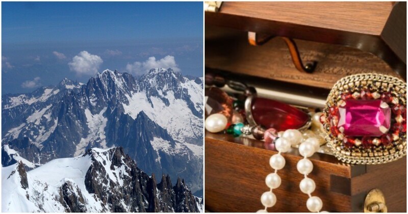 Альпинист случайно нашел ящик с драгоценными камнями (3 фото)