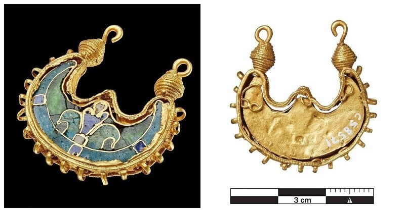 В Дании нашли потрясающую золотую серьгу родом из Византии (8 фото)