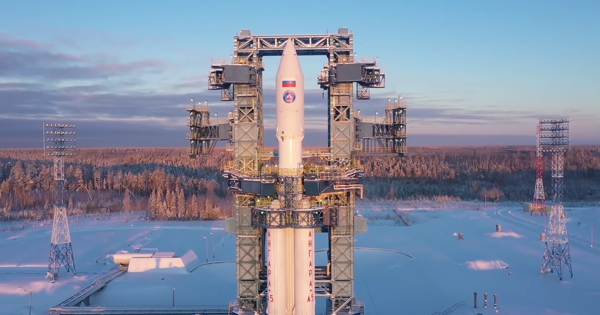 С космодрома Плесецк стартовала тяжелая ракета-носитель «Ангара-А5» (2 фото + 1 видео)