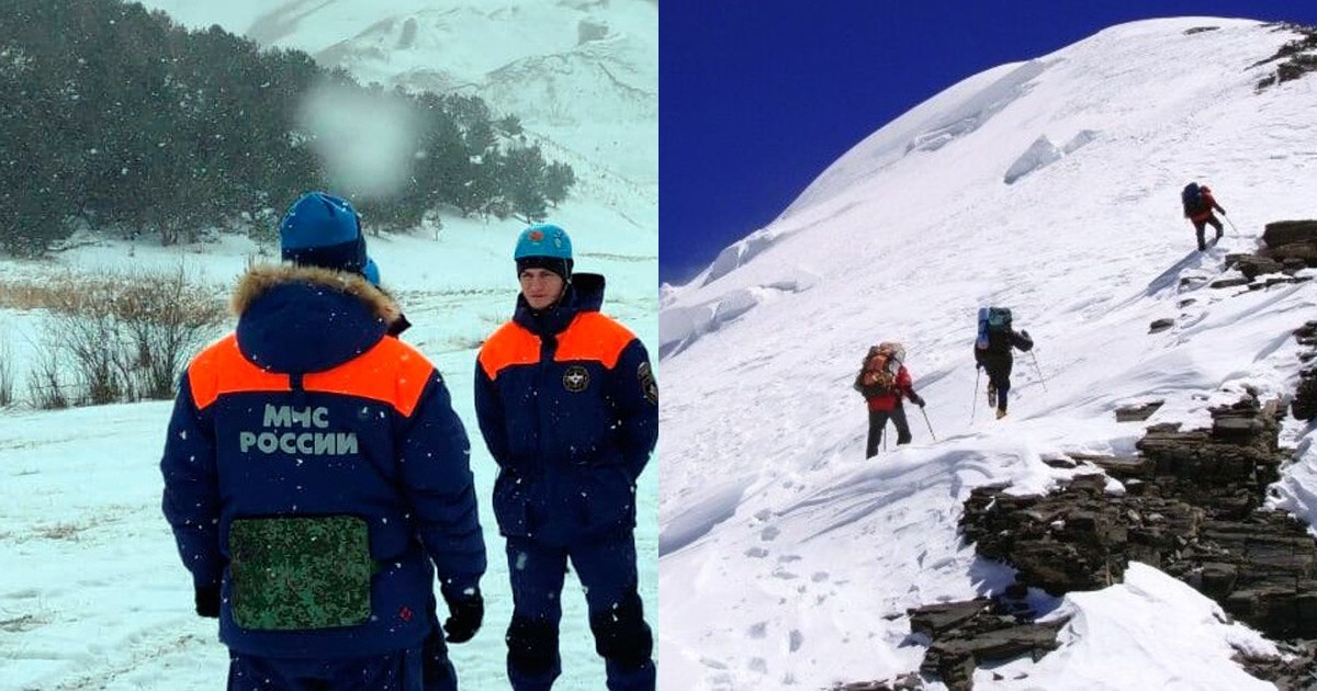 Семеро туристов подали сигнал SOS в горах Кабардино-Балкарии (2 фото)