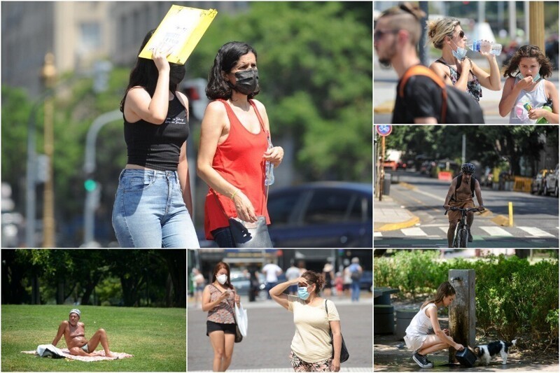 Экстремальная жара в Буэнос-Айресе (29 фото)