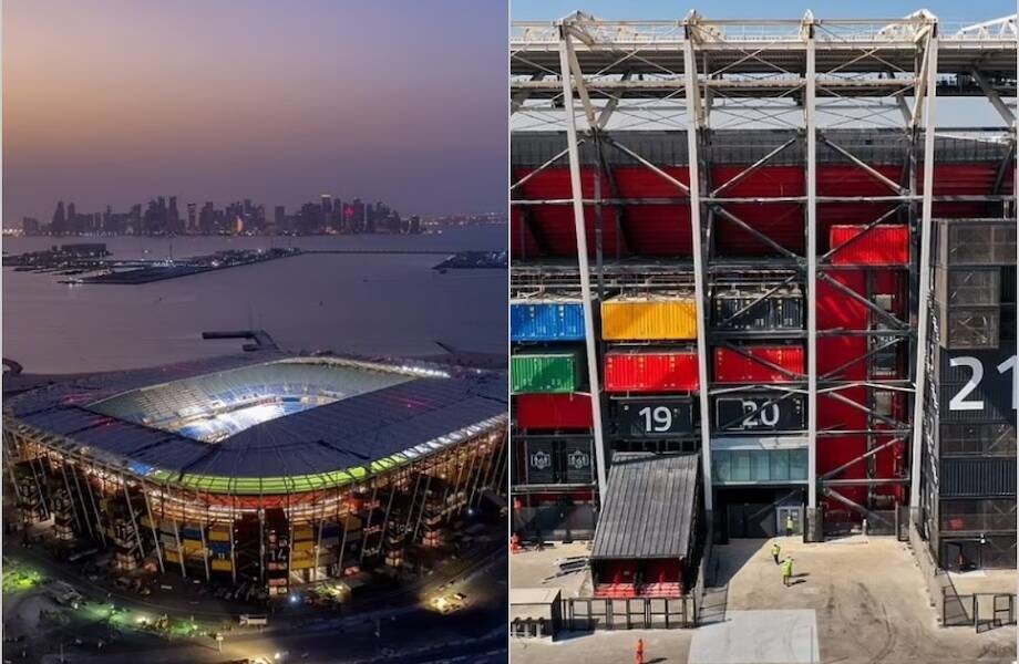 В Катаре появился стадион из старых контейнеров: его можно собирать как LEGO (13 фото)