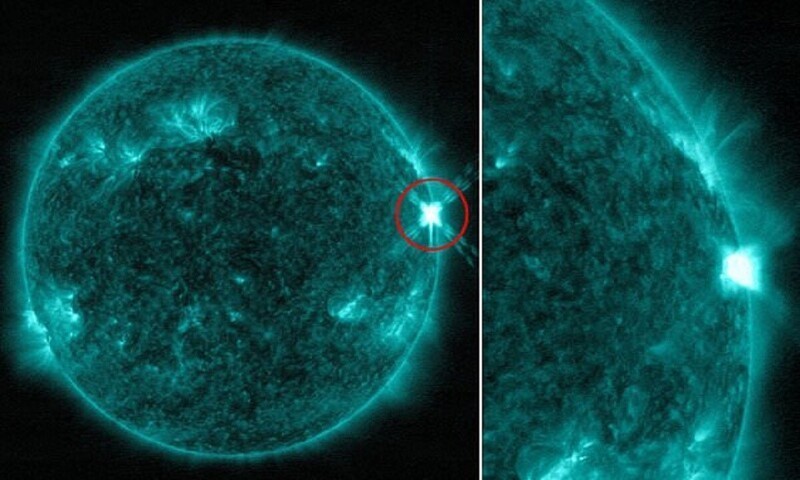 НАСА сфотографировало вспышку на Солнце (5 фото + 2 видео)