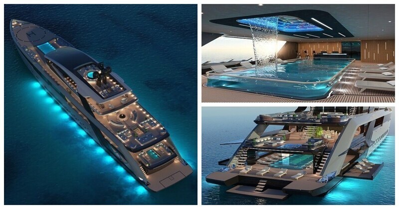 Дизайнер и яхтсмен показал, как должна выглядеть яхта миллиардера (12 фото)