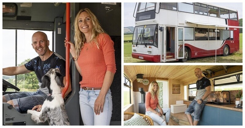 Пара из Великобритании превратила двухэтажный автобус в дом мечты (13 фото)