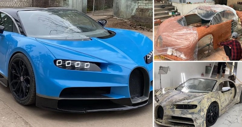 Сделано во Вьетнаме: автостроители-самоучки всего за 1 год построили реплику гиперкара Bugatti Chiron (6 фото + 1 видео)
