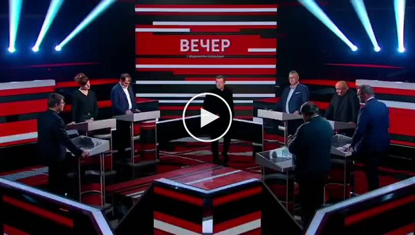 Во время ток-шоу Владимира Соловьева подрались украинские политологи