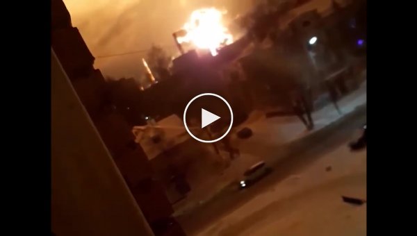 Пожар и огненный шар на нефтеперерабатывающем заводе ЛУКОЙЛа