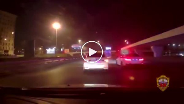 Московская погоня за нарушителем самоизоляции на шоссе Энтузиастов