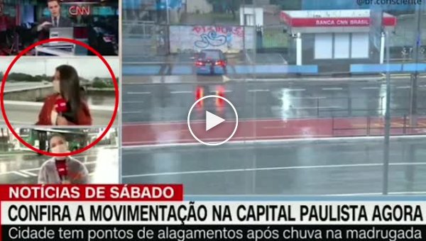 В Бразилии журналистку ограбили во время прямого эфира