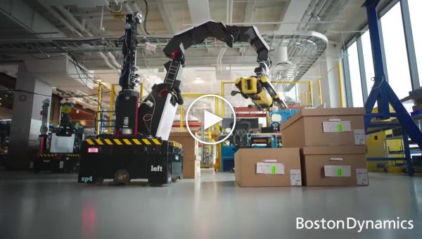 Boston Dynamics демонстрирует складского робота-грузчика Stretch с щупальцами