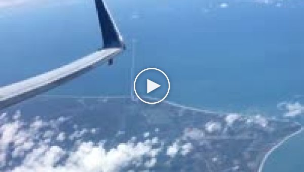 Пролетая над мысом Канаверал, пассажиры самолета увидели запуск ракеты в космос
