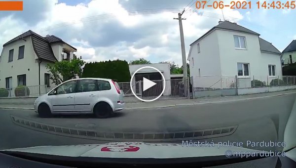 В Чехии женщина оставила сковороду с едой на крыше машины - ей помогли полицейские