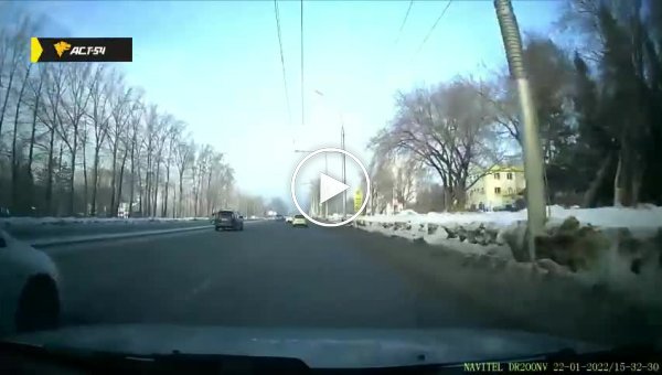 Нетрезвая автомобилистка завалилась на бок в Новосибирске
